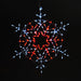 Snowflake 20" Wire Décor Wire Décor Lights for Christmas Red 