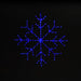 Snowflake 24" Wire Décor Wire Décor Lights for Christmas Blue 