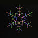 Snowflake 30" Wire Décor Wire Décor Lights for Christmas RGB 