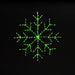 Snowflake 30" Wire Décor Wire Décor Lights for Christmas Green 