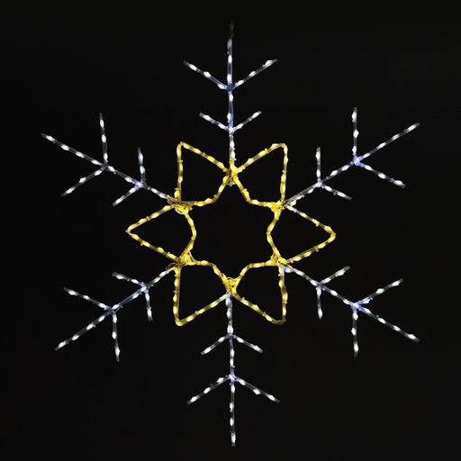 Snowflake 48" Wire Décor Wire Décor Lights for Christmas Champagne 