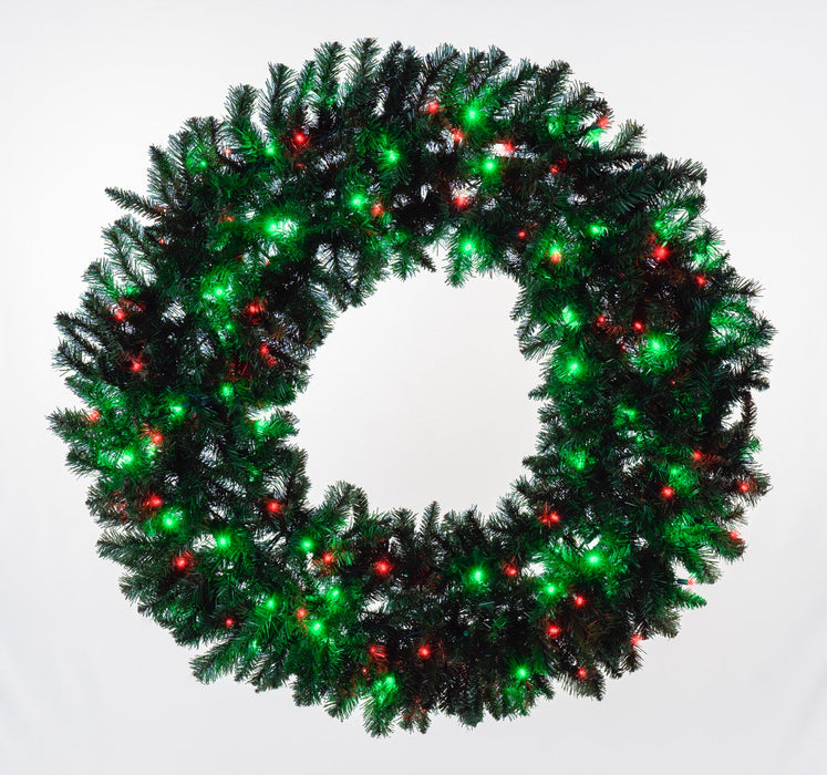 Sequoia Fir Wreath Wreaths & Garland Lights for Christmas 36" Grinch 
