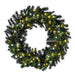 Sequoia Fir Wreath Wreaths & Garland Lights for Christmas 36" Champagne (Strobe) 